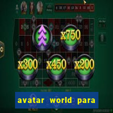 avatar world para imprimir e colorir